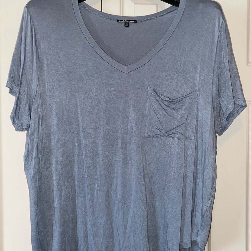 Blue pocket T-shirt